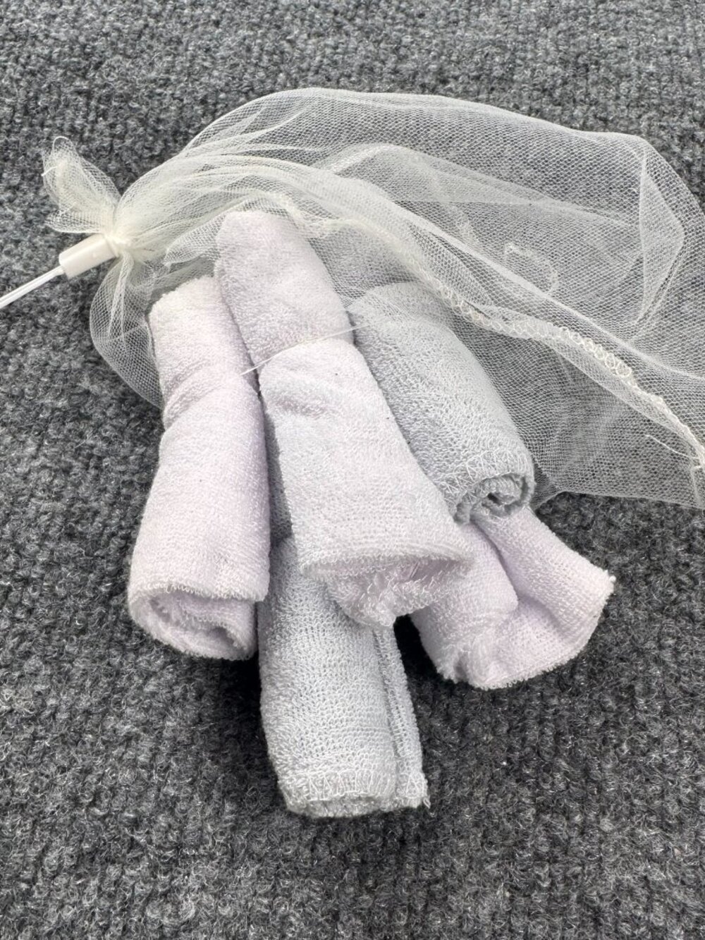 reusable cotton facial cleansing cloths pack of 5 with mesh wash bag 7x7 gray